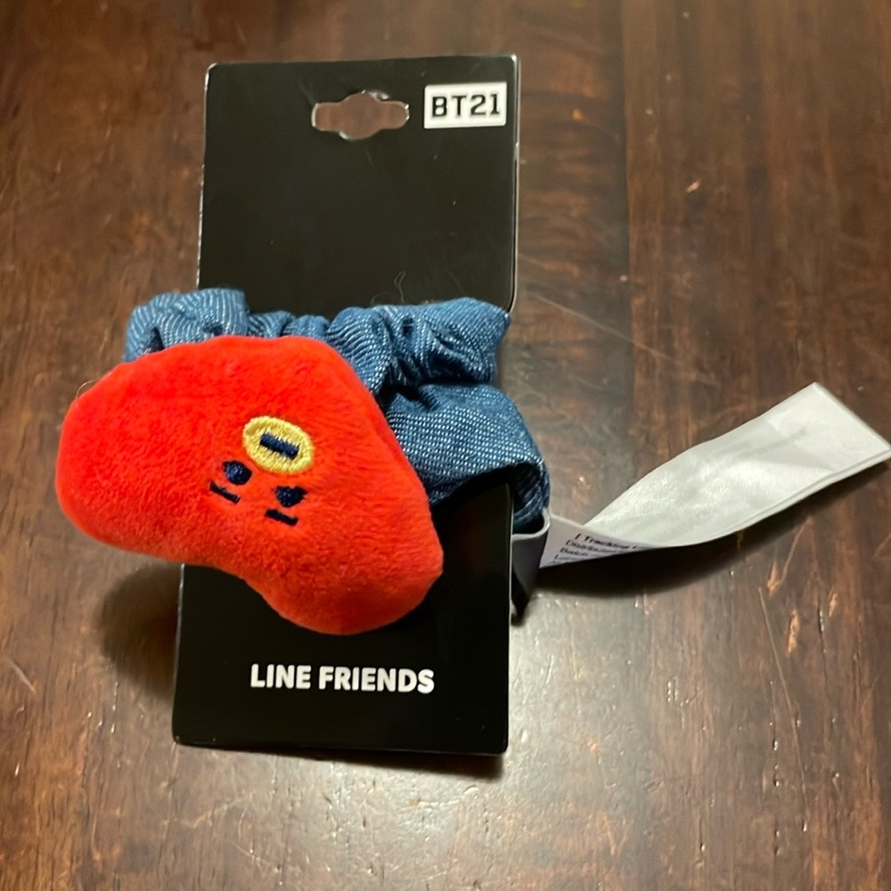 BT21 Denim Scrunchy Hair Tie Tata - NEW & UNUSED